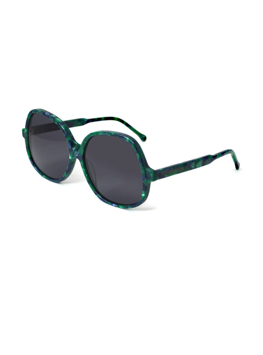 Sonn Green Tortoise with Black Lenses