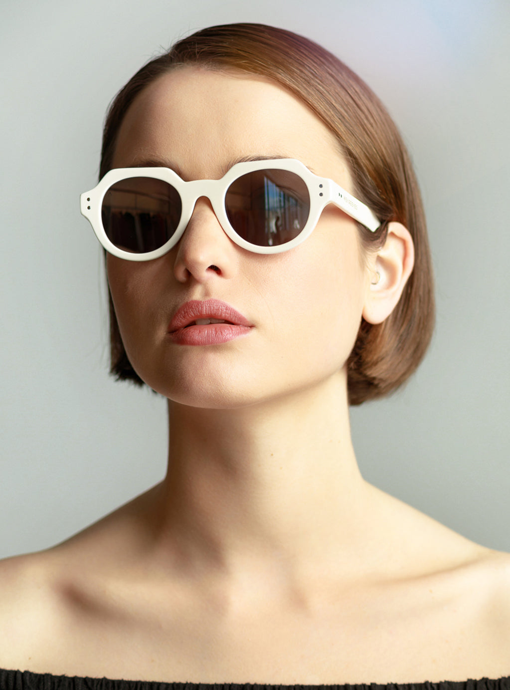Helios White With Silver Mirror Lenses
