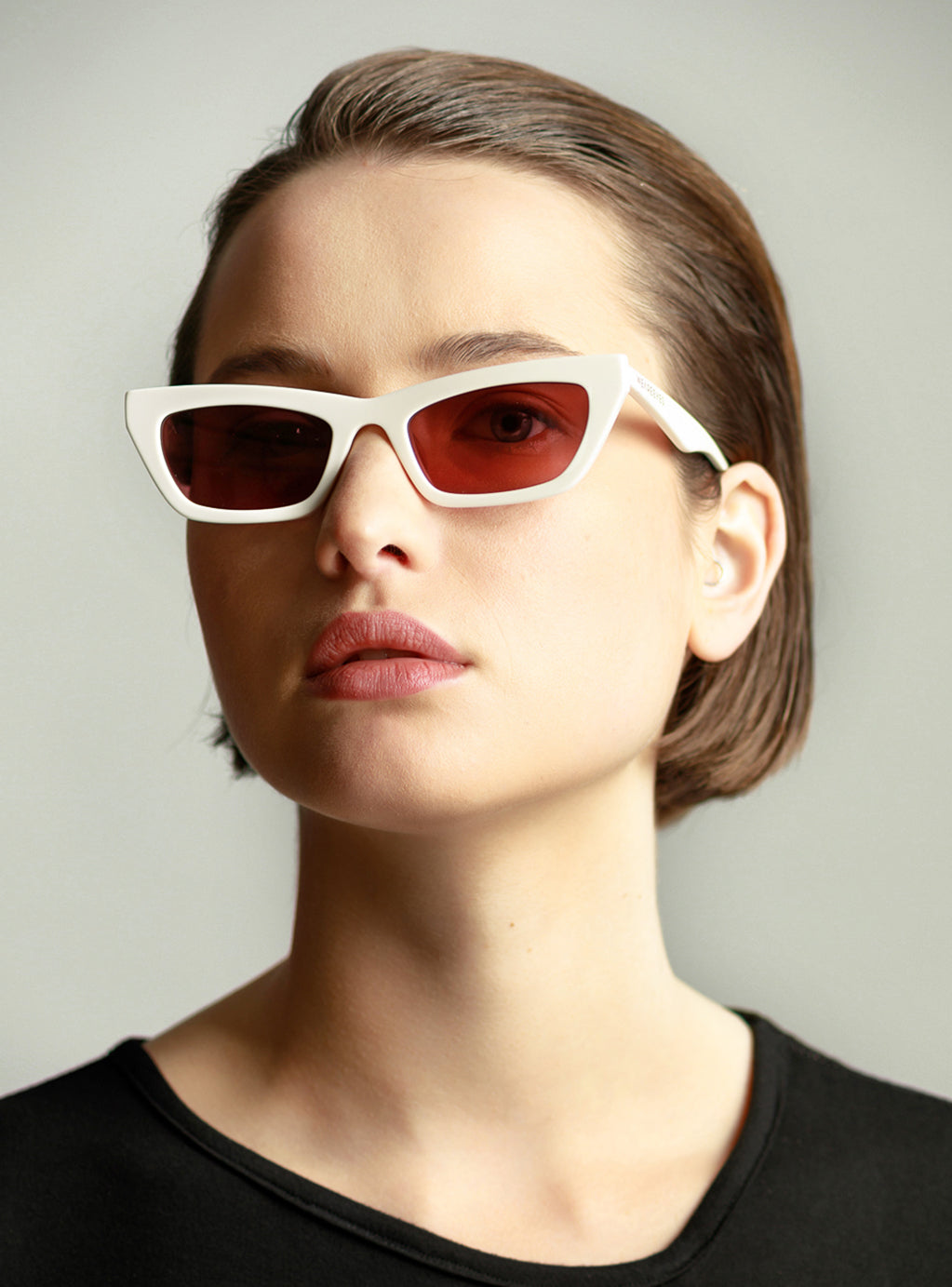 Ra White With Pink Lenses