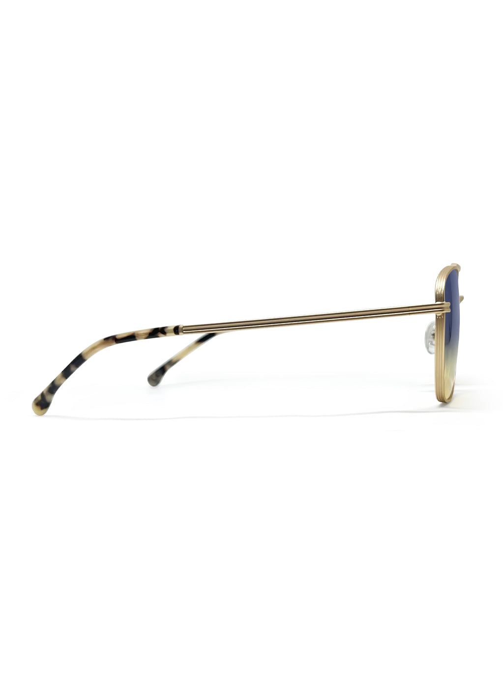 Double D Gold with Blue/Yellow Gradient Lenses