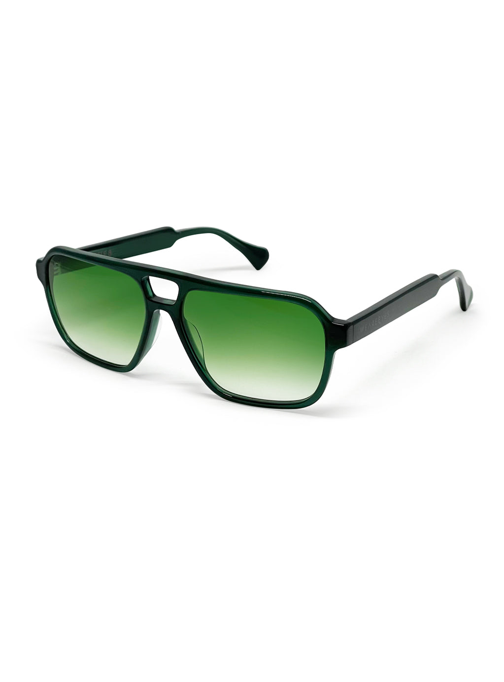 Double-B Green with Green Gradient Lenses