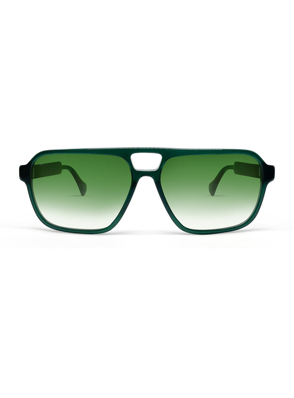 Double-B Green with Green Gradient Lenses