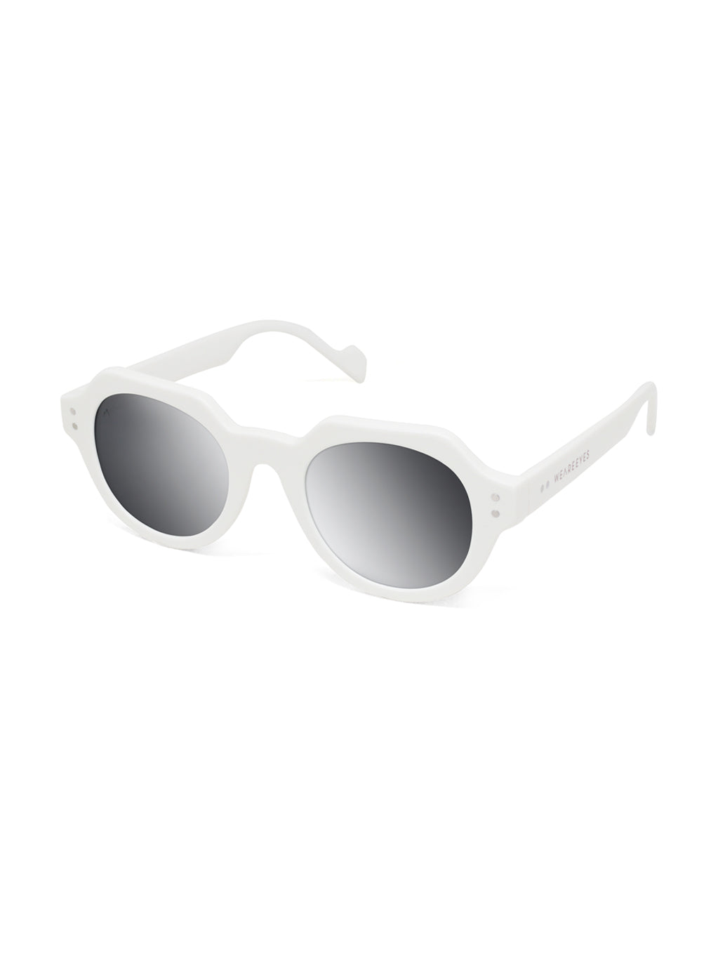 Helios White With Silver Mirror Lenses