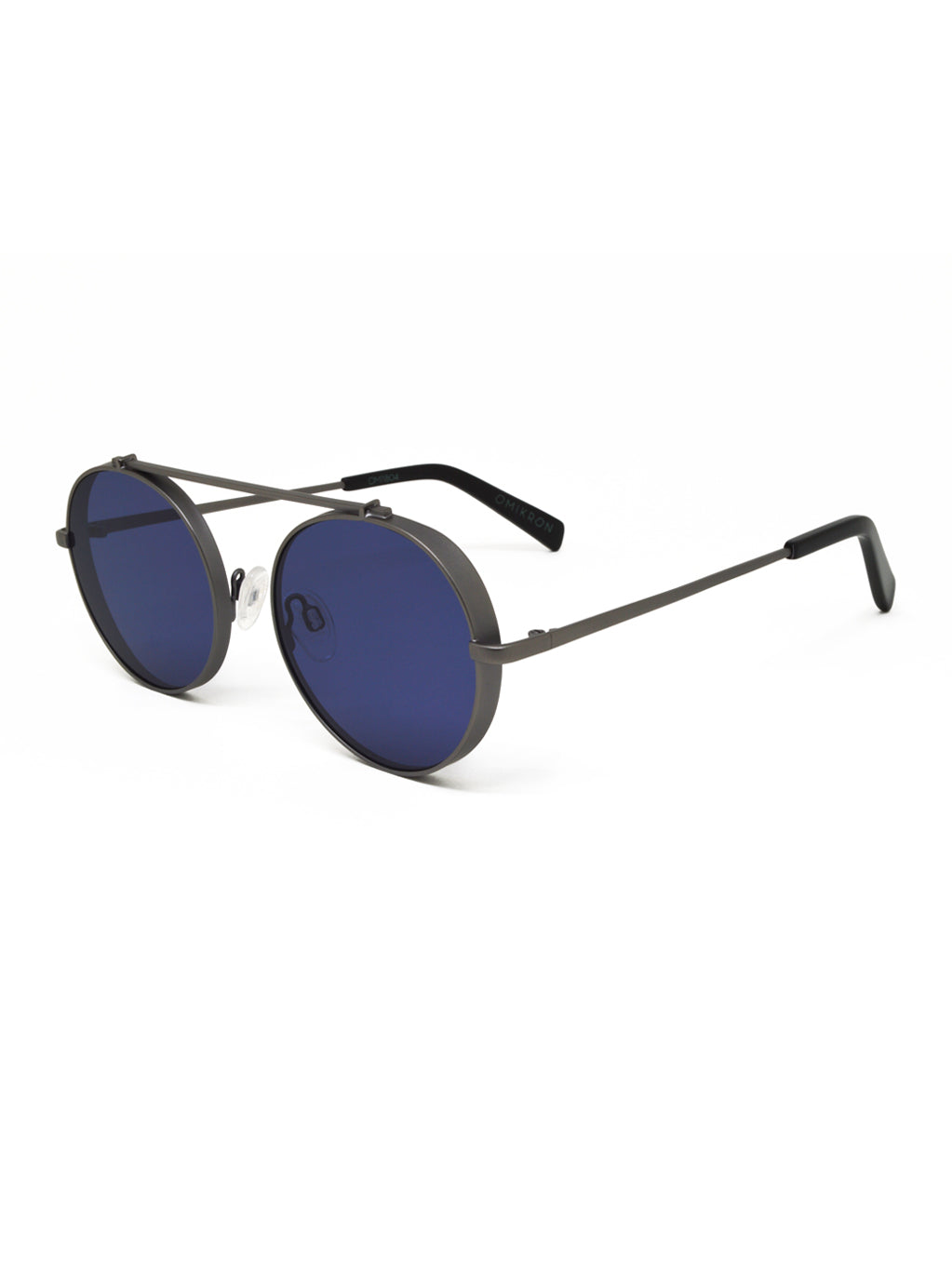 Omikron Gun Metal with Blue Lenses