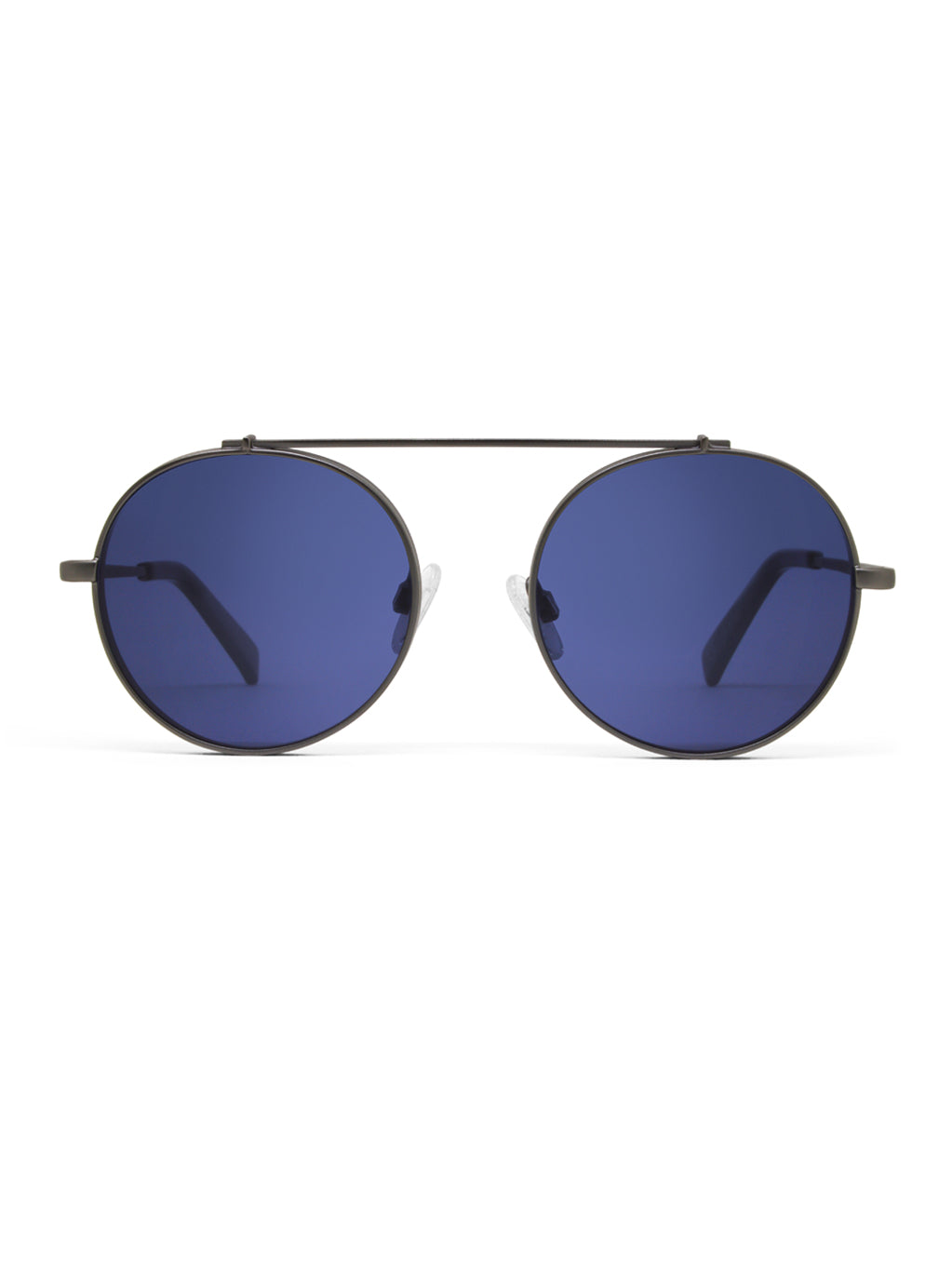 Omikron Gun Metal with Blue Lenses