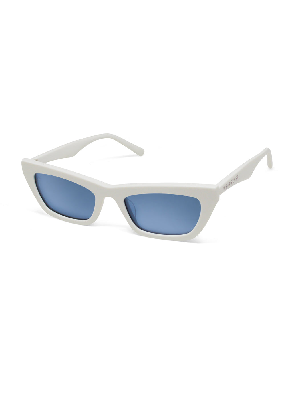 Ra White With Blue Lenses