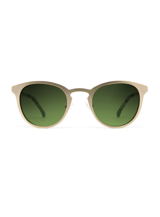 Alpha Gold with Green Lenses