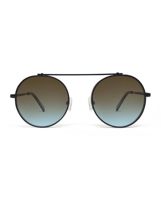 Omikron Black with Brown/Blue Gradient Lenses