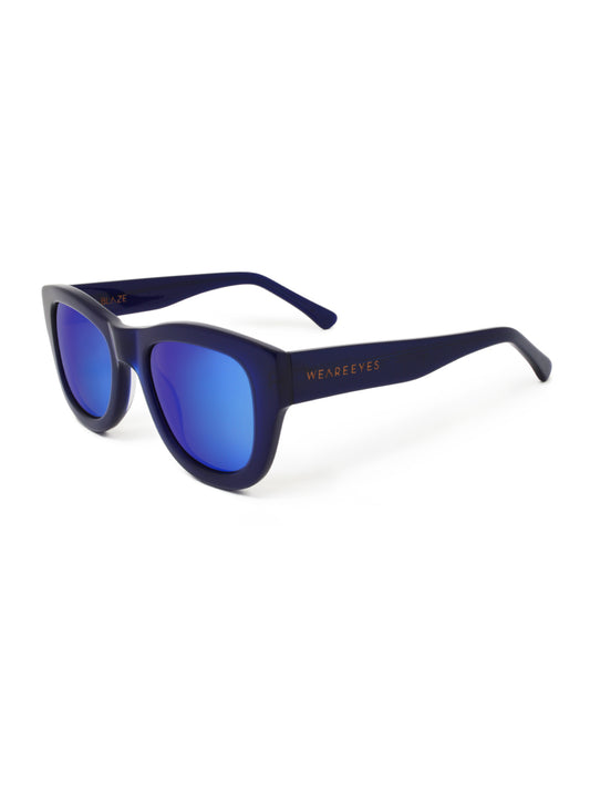 Blaze Blue with Mirror Lenses