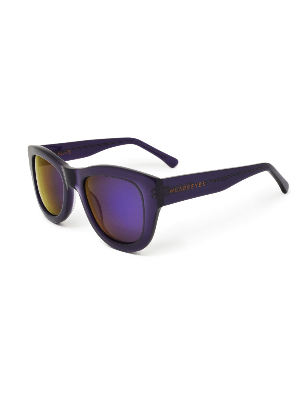 Blaze Purple with Mirror Lenses