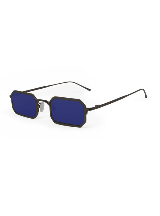 Gamma 2.0 Gun Metal with Blue Lenses